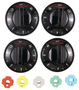 Range Kleen 8114 Electric Range Knobs, 4-Pack, Black