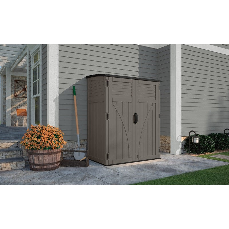 Suncast BMS5700SB Vertical Storage Shed, Grey, 54 cu. ft.