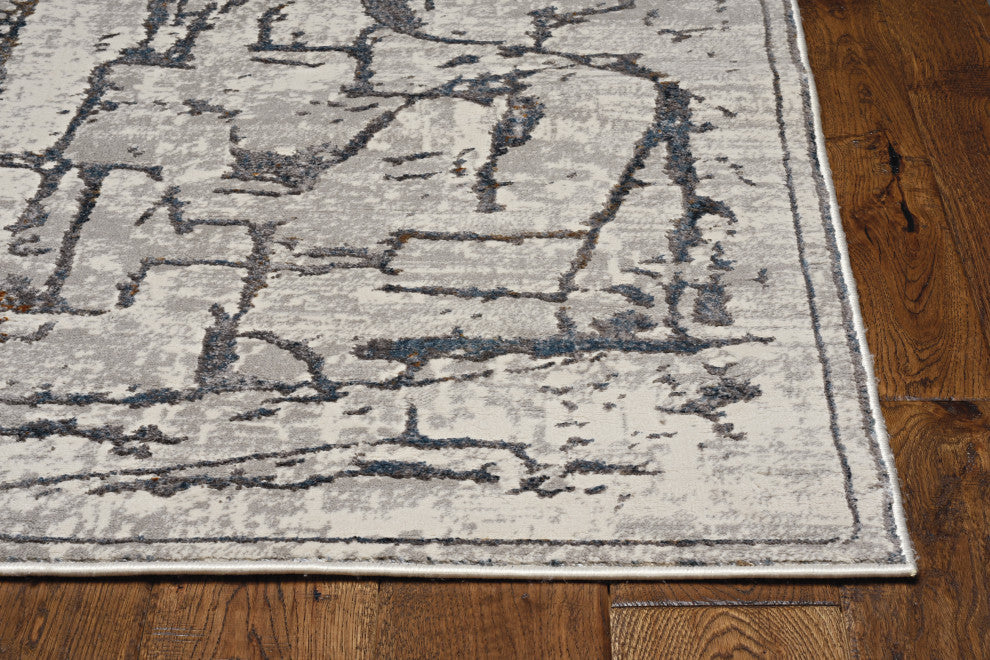KAS Inspire 7506 Gray Expressions Area Rug, 5'3"x7'7"