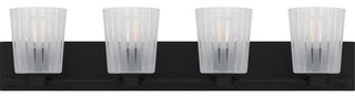 Quoizel RAY8632 Gray 4 Light 32"W Vanity Light - Matte Black