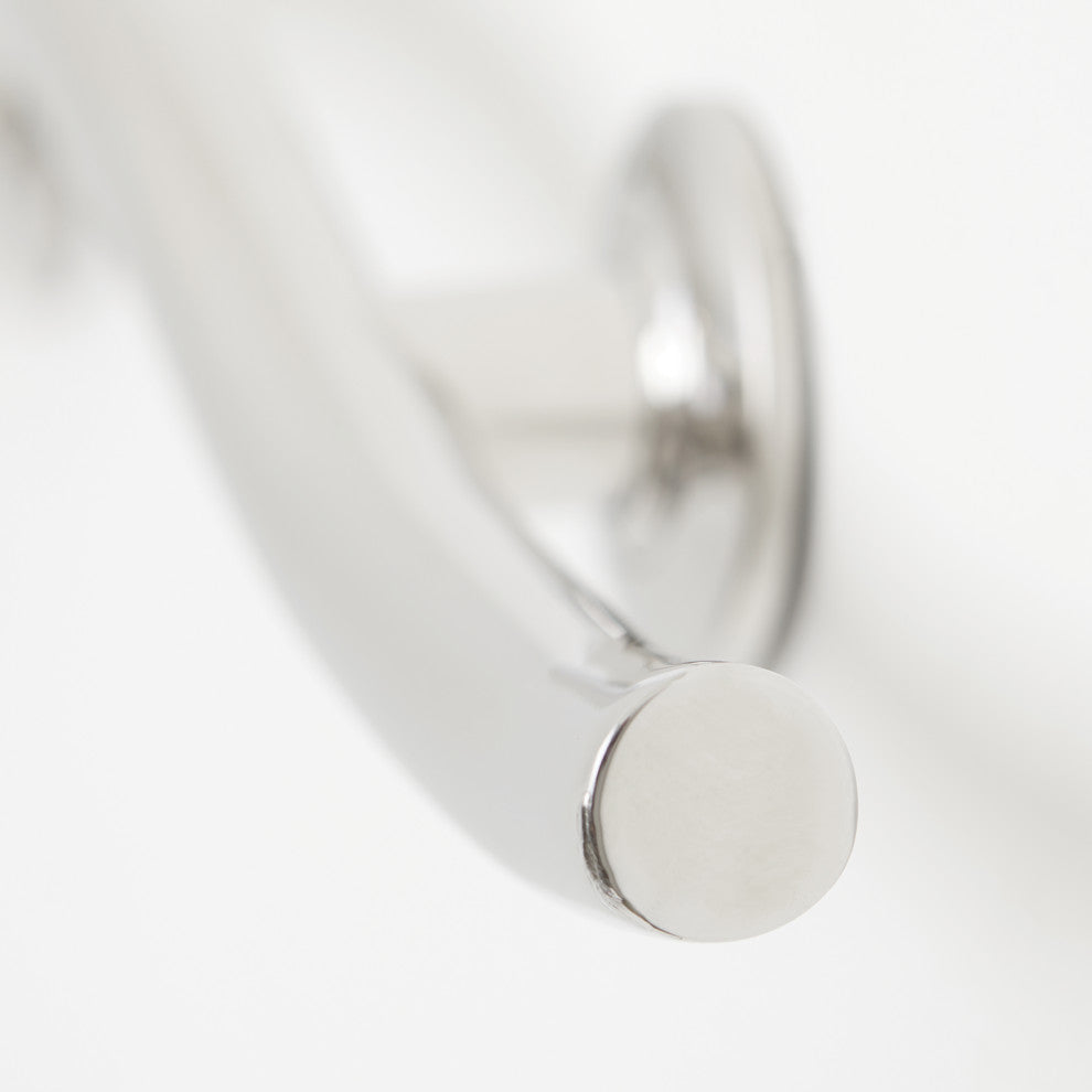 Wave Design Shower Grab Bar, Polished Stainless, 48"