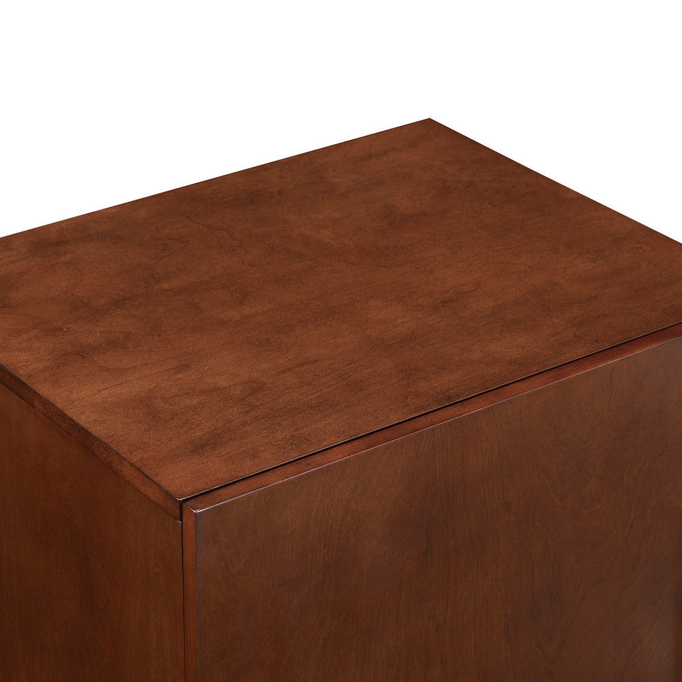 Everett Record Player Stand, Mahogany Finish