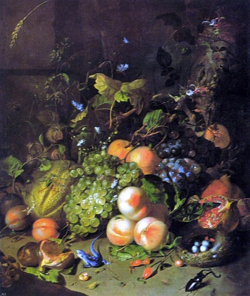 Rachel Ruysch Flower Still-Life, Gallery Wrapped Canvas Print, 20"x25"