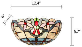 Grenville Victorian-Style 1-Light Wall Sconce 12" Shade