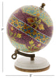 Modern 7" Multicolored Resin and Wood Decorative Lattice Globe