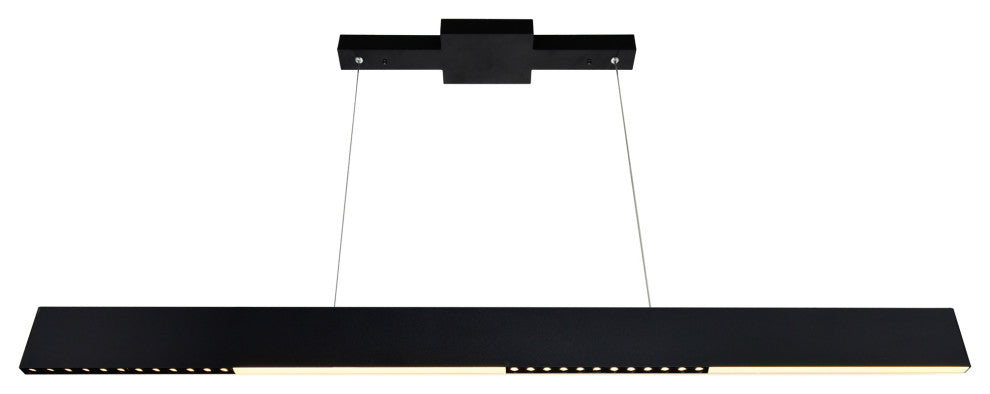 Bellagio 42 in LED Integrated Black Chandelier