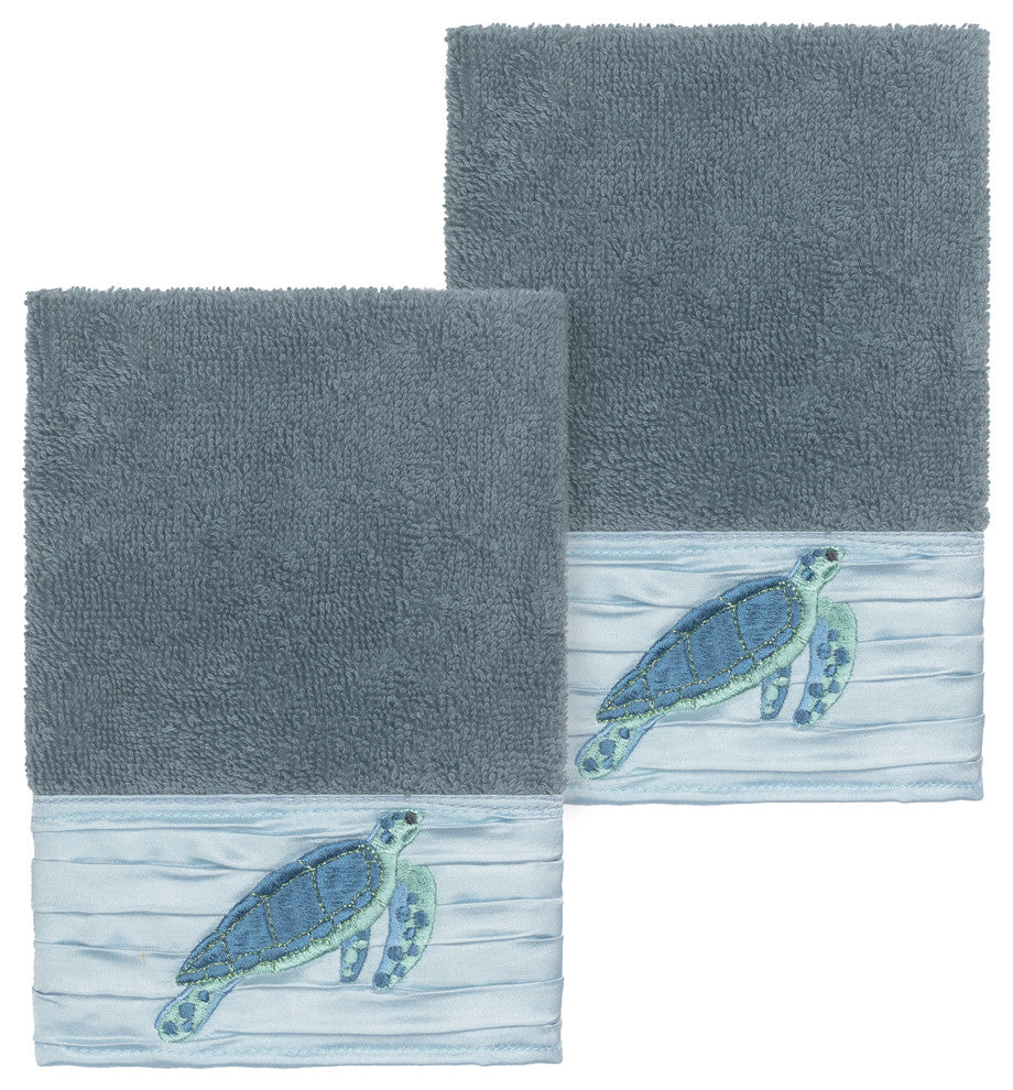 Mia 2 Piece Embellished Washcloth Set
