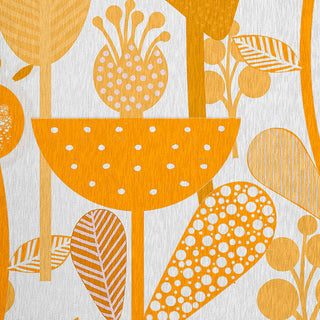 Flower Forest Spring Chenille Rug, Mango, 5'x7'