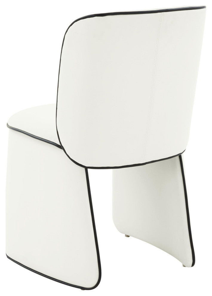 Kinsley Cream Vegan Leather Dining Chair