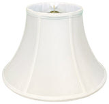 Royal Designs Shallow Bell Basic Lamp Shade, White, 9x18x12