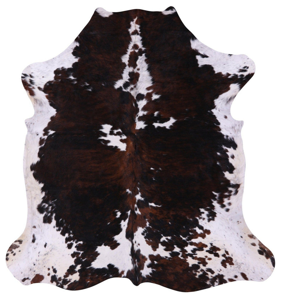 Organic Natural Hair-On Cowhide Area Rug 6' 11" X 6' 7" C1469