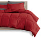Bare Home 8-Piece Bed-in-a-Bag Split Sizes, Red, Gray, Split Queen