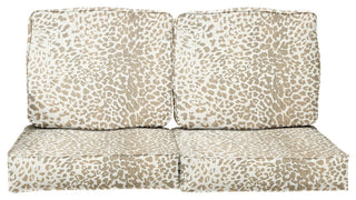 Sunbrella Outdoor Loveseat Cushion Set, Instinct Dune, 23.5"Wx23"Dx5"H