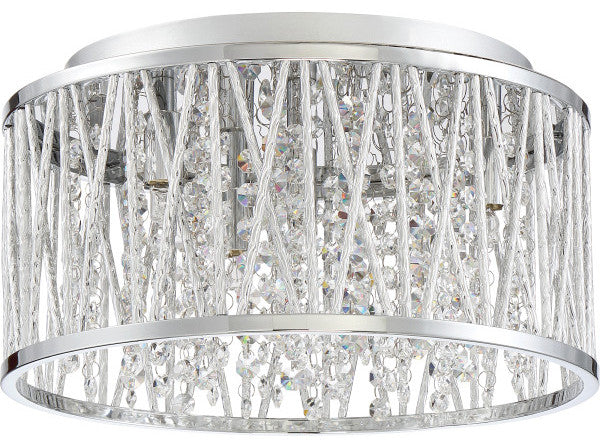 Quoizel Platinum Collection Crystal Cove Four Light Flush Mount PCCC1614C