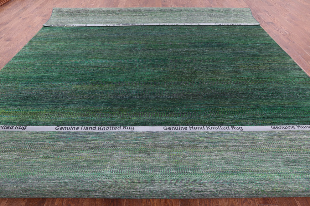 Wool and Silk Super Savannah Gabbeh Hand Knotted Rug 12' 0" X 15' 2" Q8638