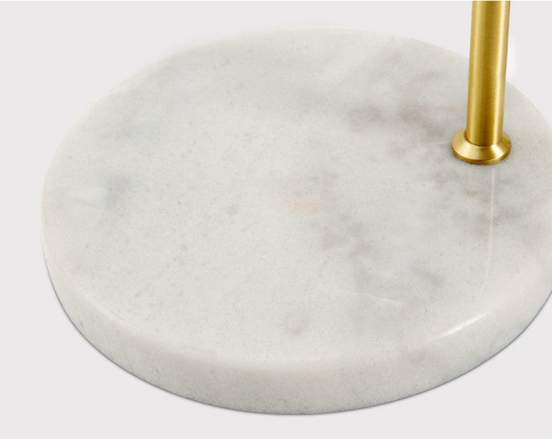 Le Locle | Modern Marble Base LED Table Lamp, Alaska White, A