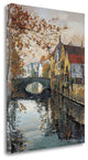 "Brugge Reflections" By Robert Schaar, Giclee Print on Gallery Wrap Canvas