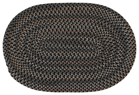 Colonial Mills Rug Tinta Black Round, 9x9