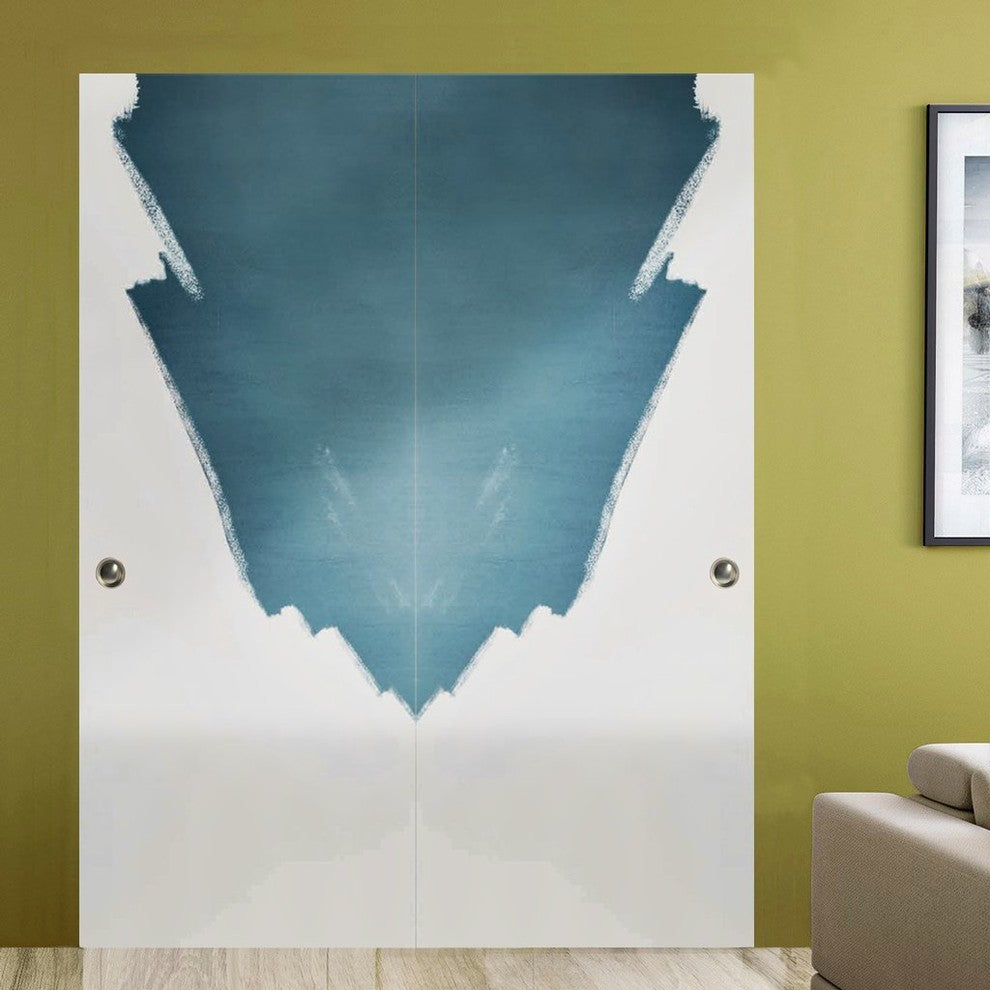 Sliding Closet Bypass Doors 60 x 80 & Hardware | Planum 0010 Paintable