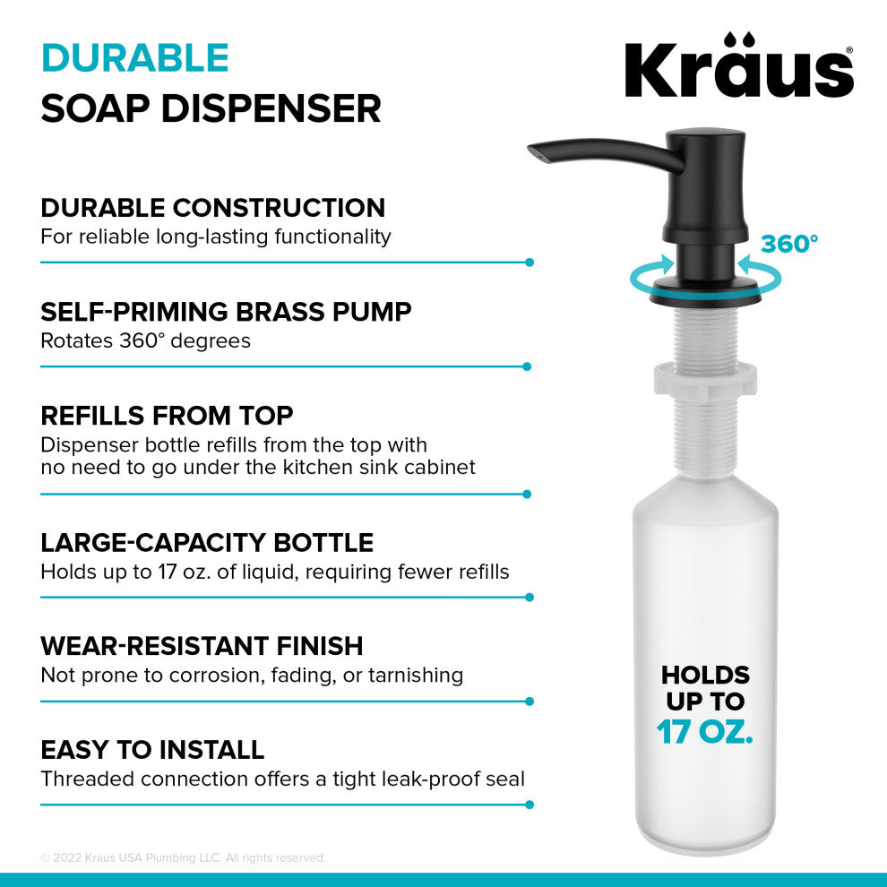 Soap Dispenser, Matte Black