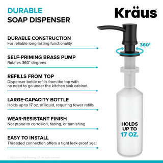 Soap Dispenser, Matte Black