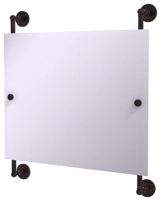 Prestige Skyline Landscape Frameless Rail Mounted Mirror, Venetian Bronze