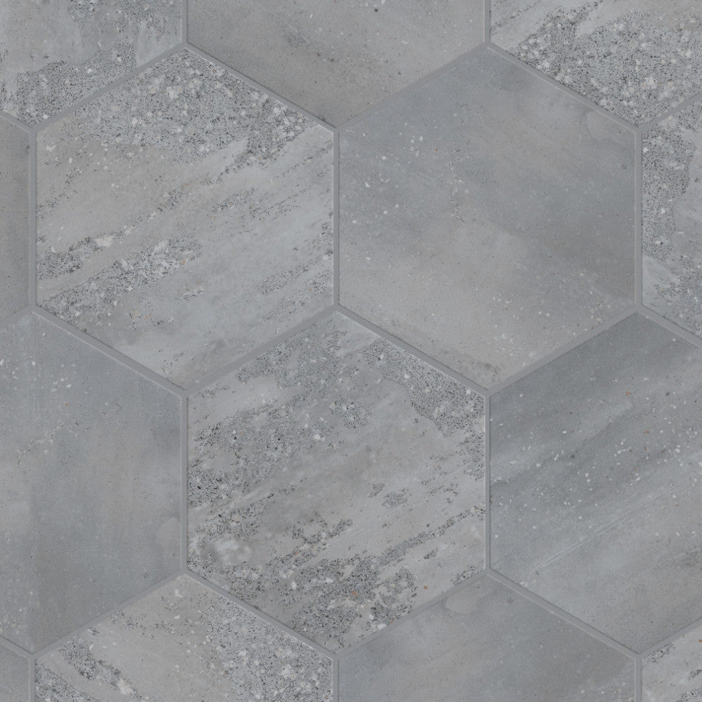 Recycle Hex Antique Porcelain Floor and Wall Tile