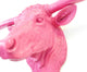 Faux Texas Longhorn Head Wall Decor, Hot Pink