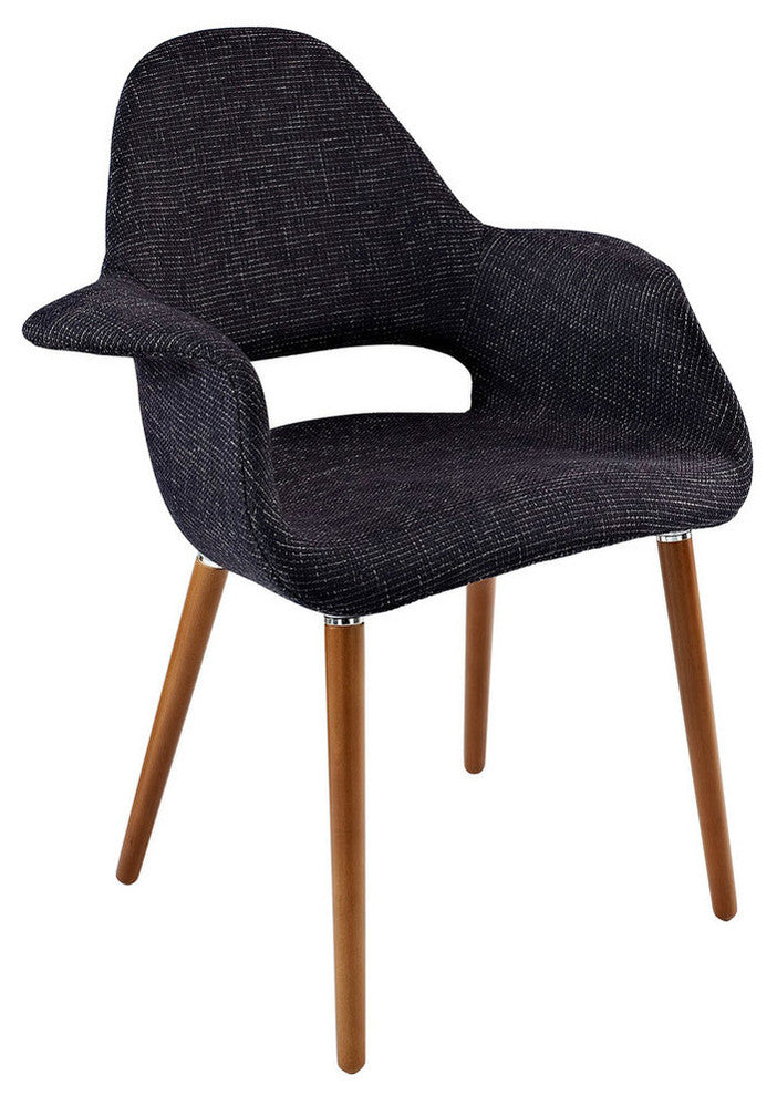 Modern Black Aegis Dining Armchair
