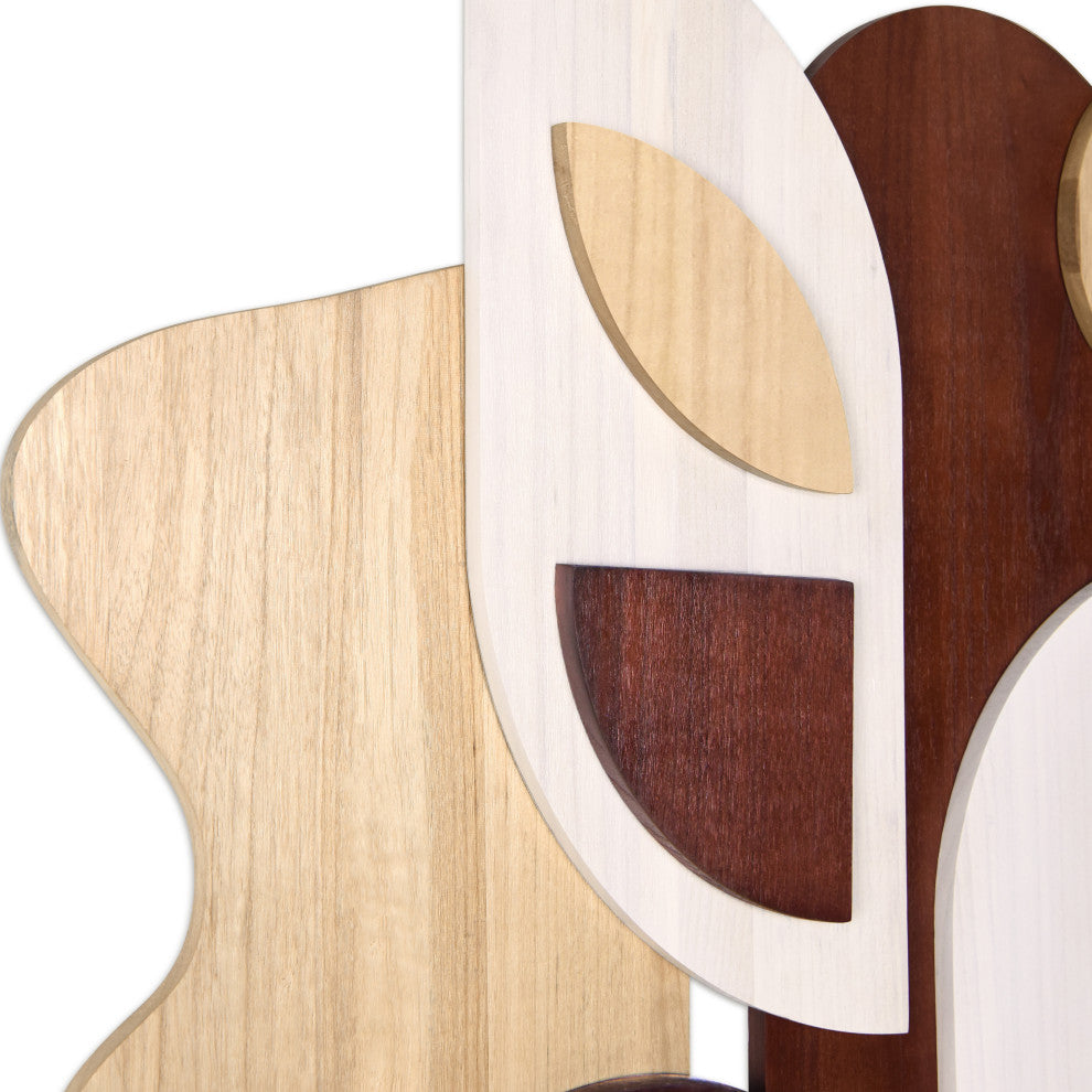 Sands Serenade I and II Hand Made Solid Wood Abstracts