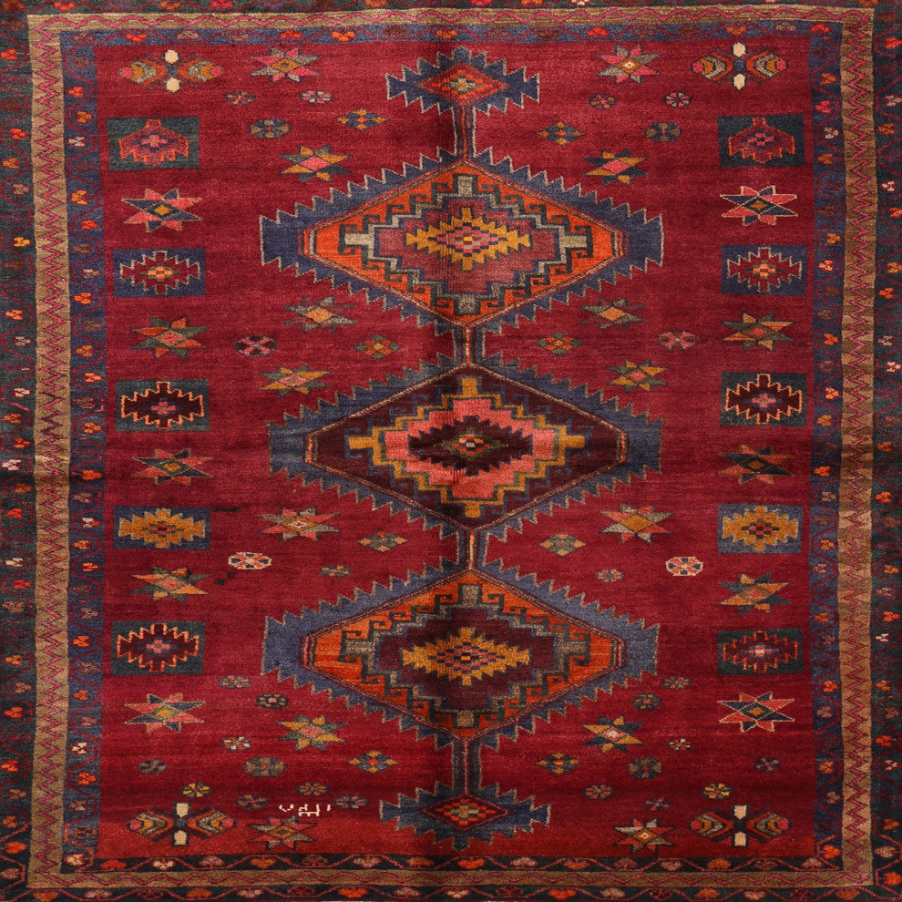 Ahgly Company Indoor Square Traditional Area Rugs, 5' Square