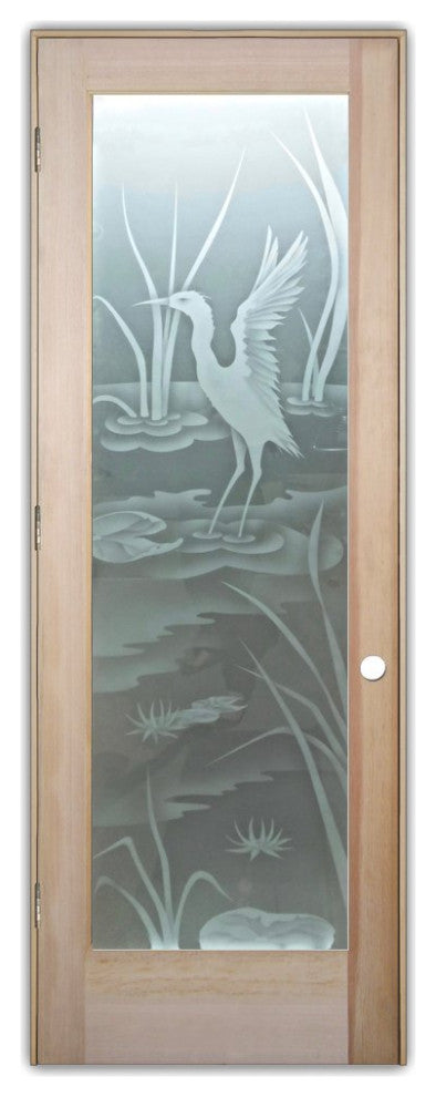 Interior Prehung Door or Interior Slab Door - Cranes A - Douglas Fir (stain...