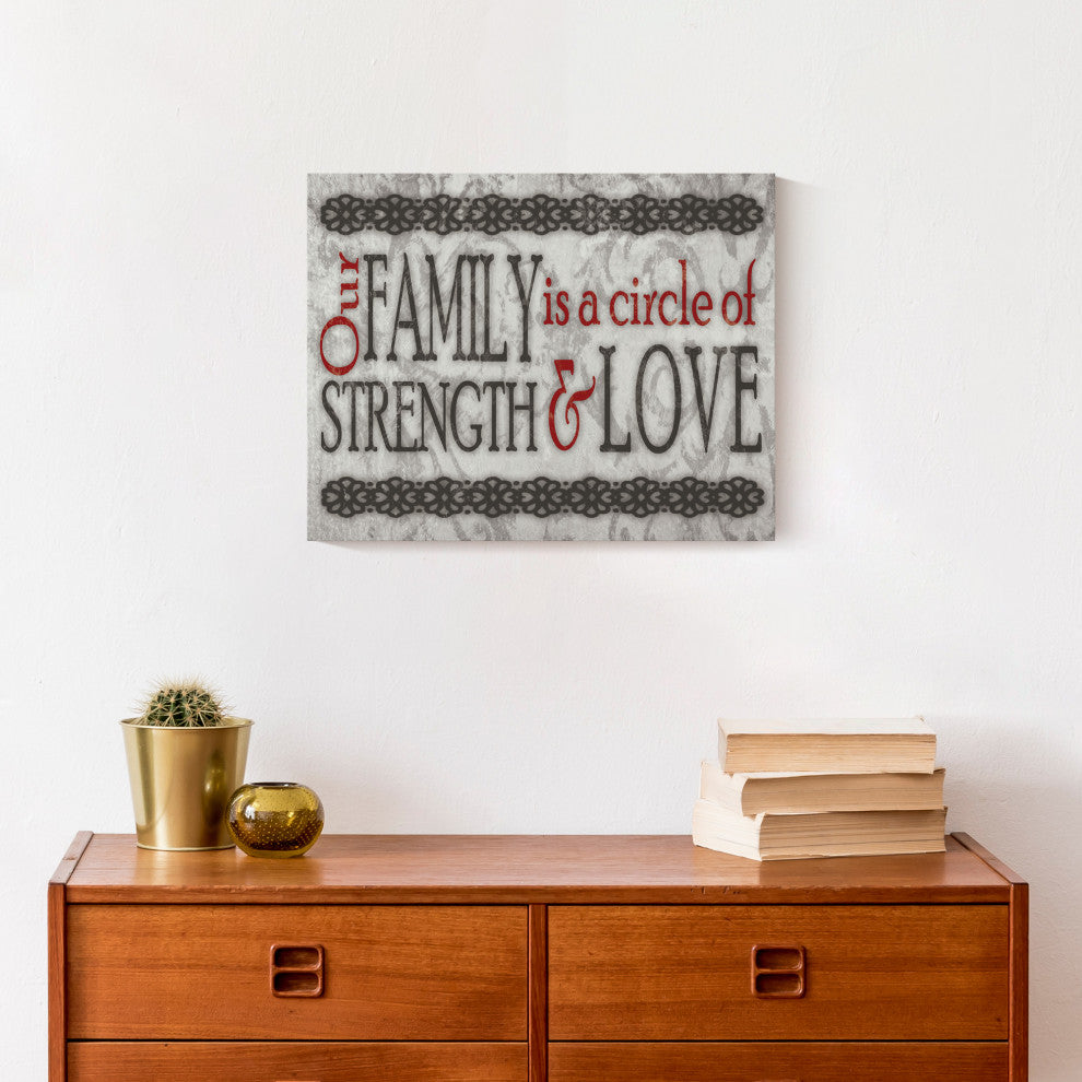 Circle Of Love 14x11 Canvas Wall Art