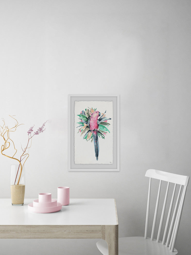 "Tropical Bird II" Framed Painting Print, 12"x18"