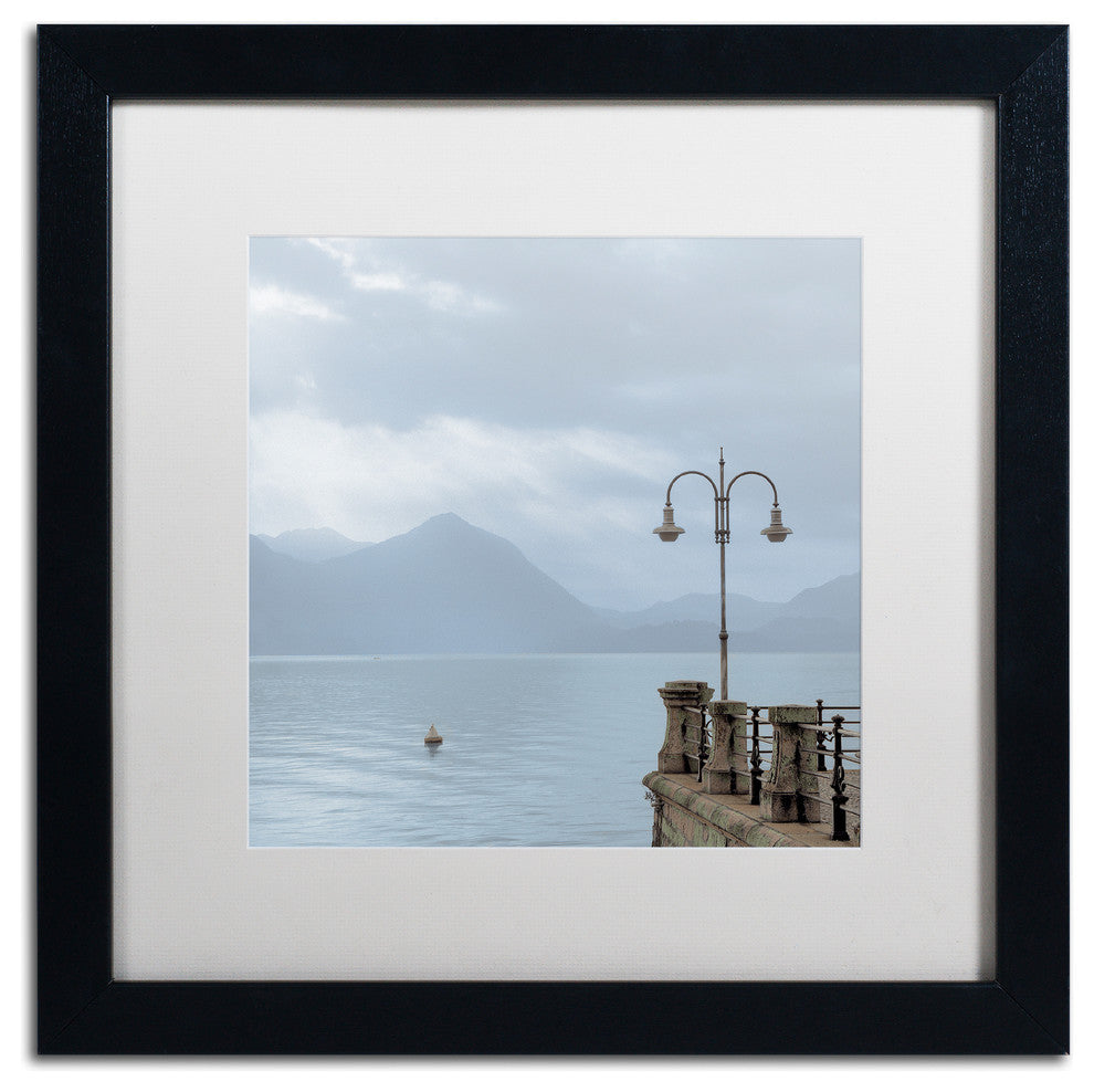 Alan Blaustein 'Lake Vista VIII' Art, Black Frame, White Mat, 16x16