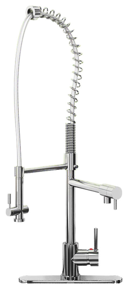 Le Duo Dual Spout Kitchen Faucet, Brushed Nickel