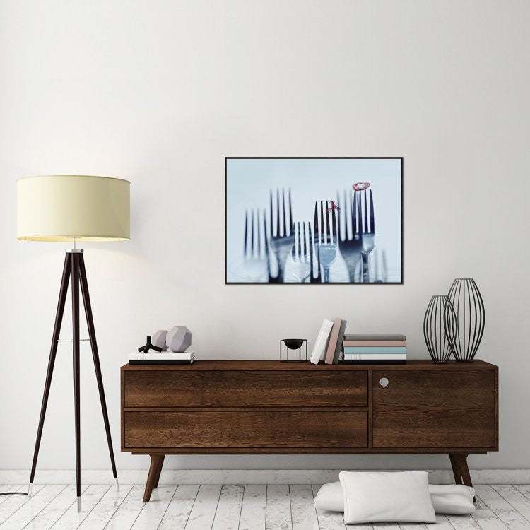 "Forkwood" Framed Canvas Giclee by Dina Belenko, 41x29"