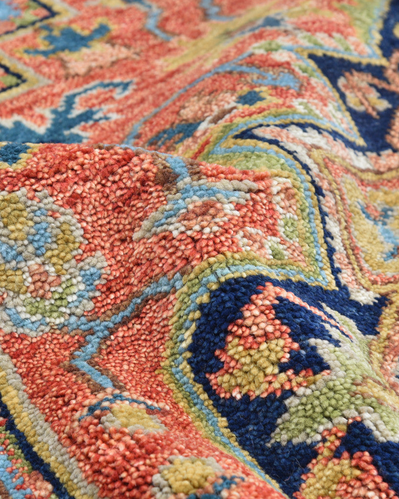 Miranda Handmade Area Rug, Red, 9x12'