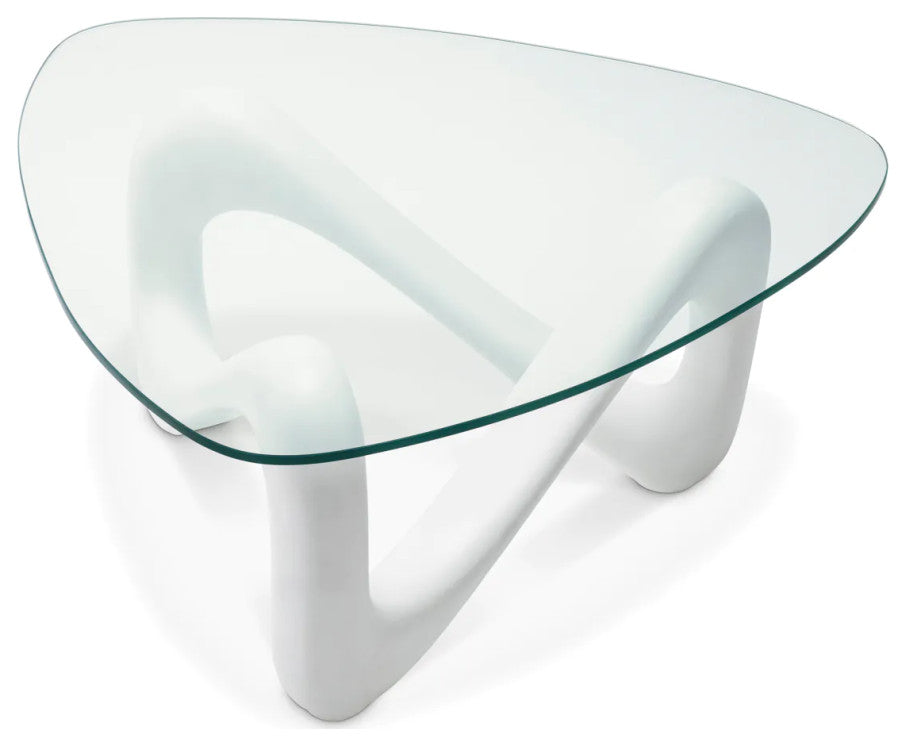 Off-White Sculptural Coffee Table, Eichholtz Aventura