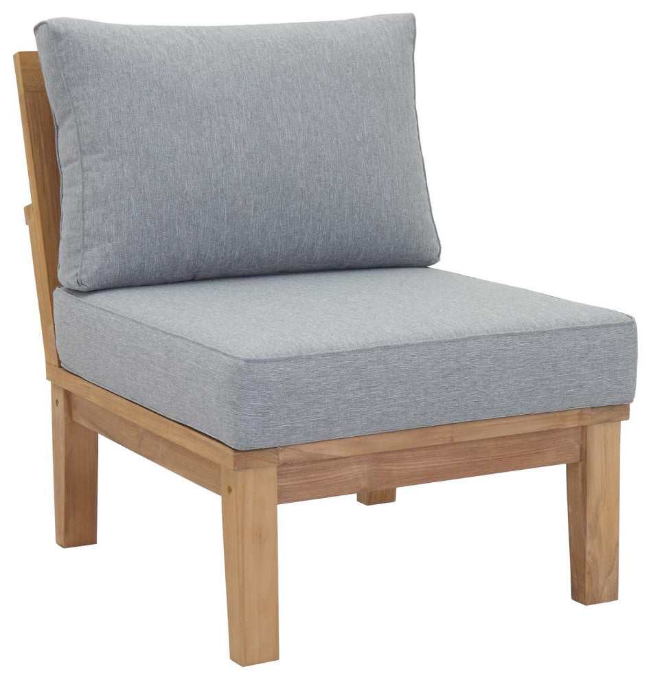 Natural Gray Marina 10 Piece Outdoor Patio Teak Set