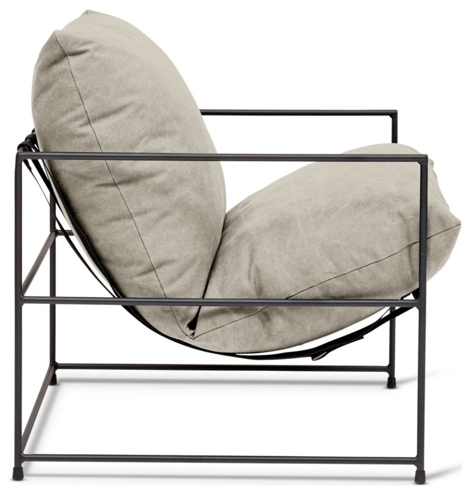 Metro Trent Accent Chair, Washed Sand Upholstery