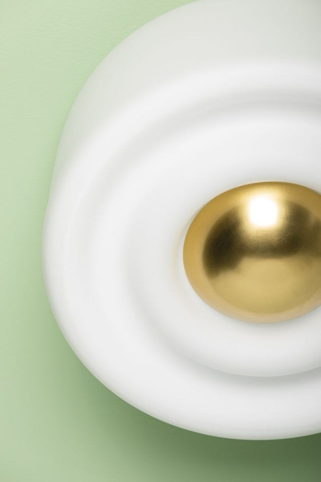 Mitzi Ciela Flush Mount Aged Brass