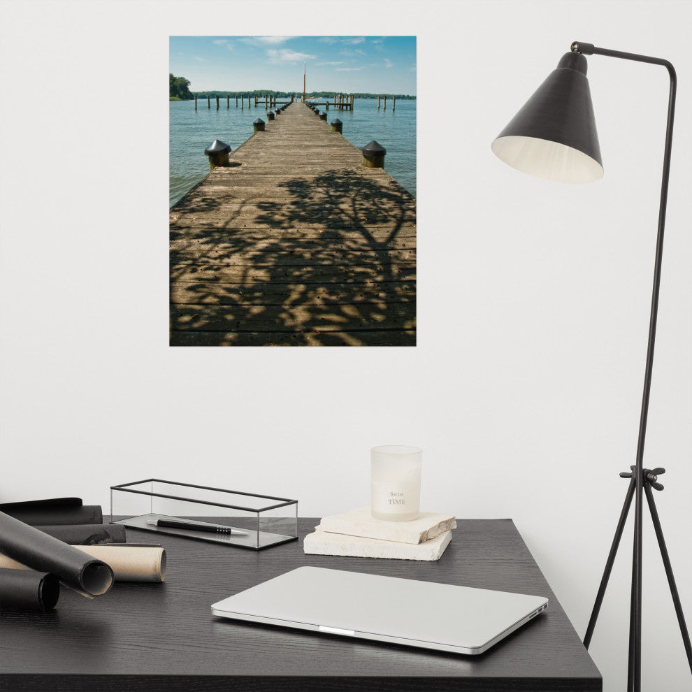 Endless Dock Landscape Photography Unframed Wall Art Print, 16" X 20"