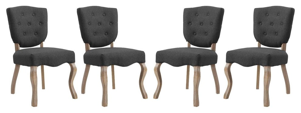 Array Dining Side Chair Set of 4, Gray