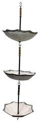 Metal Hanging Umbrella Planter Outdoor Garden Decor Patio Yard Art