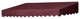 8' Traditional Door Canopy in a Box,  Burgundy