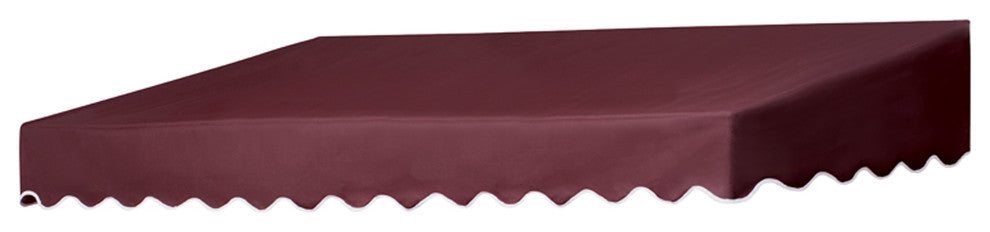 8' Traditional Door Canopy in a Box,  Burgundy