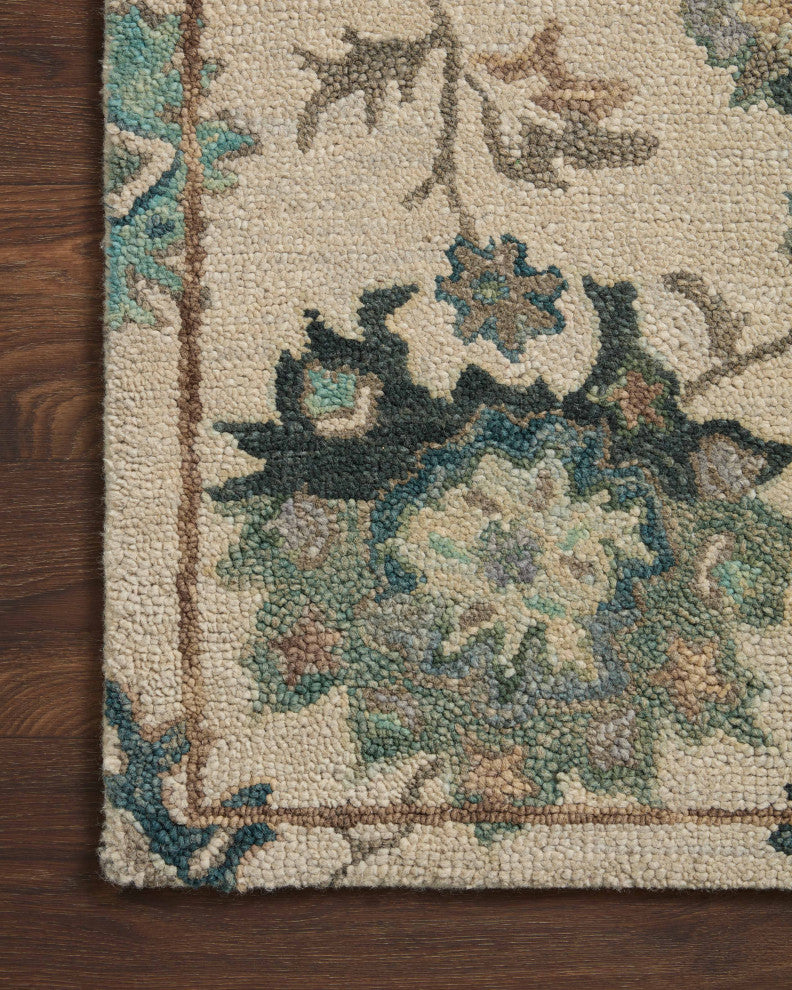 Loloi Padma Ivory/Blue 2'x5' Accent Rug