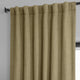 Faux Linen Darkening Curtain Single Panel, Nomad Tan, 50"x108"