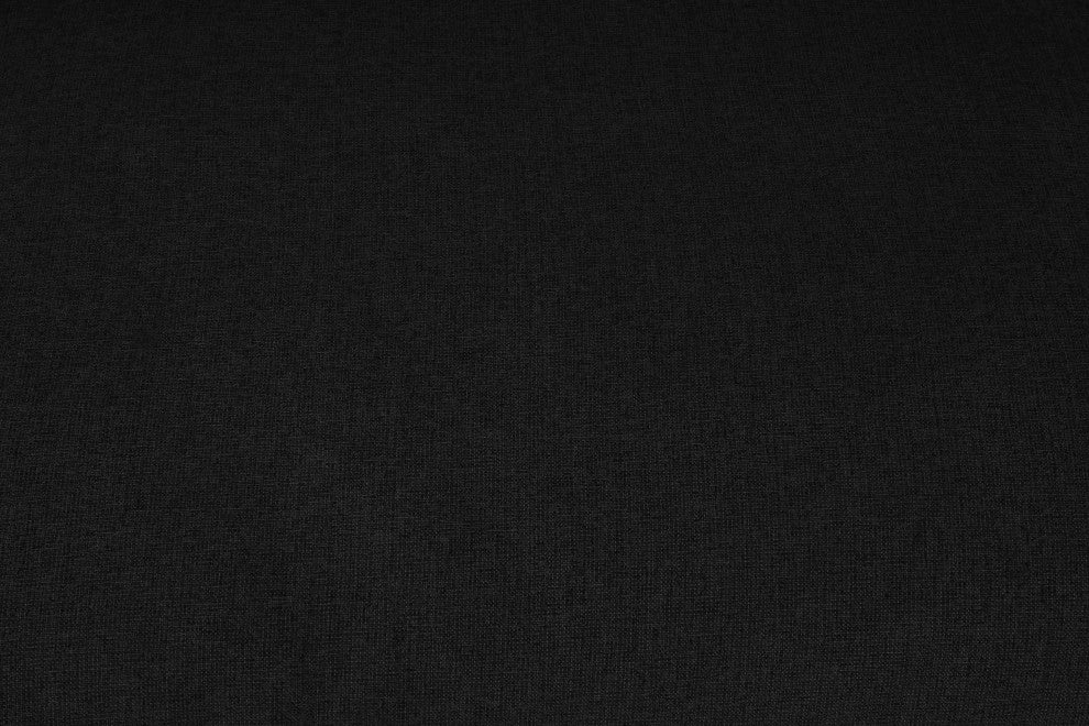 Serene Linen Textured Fabric Deluxe Comfort 4-Piece L-Shaped Sectional, Black